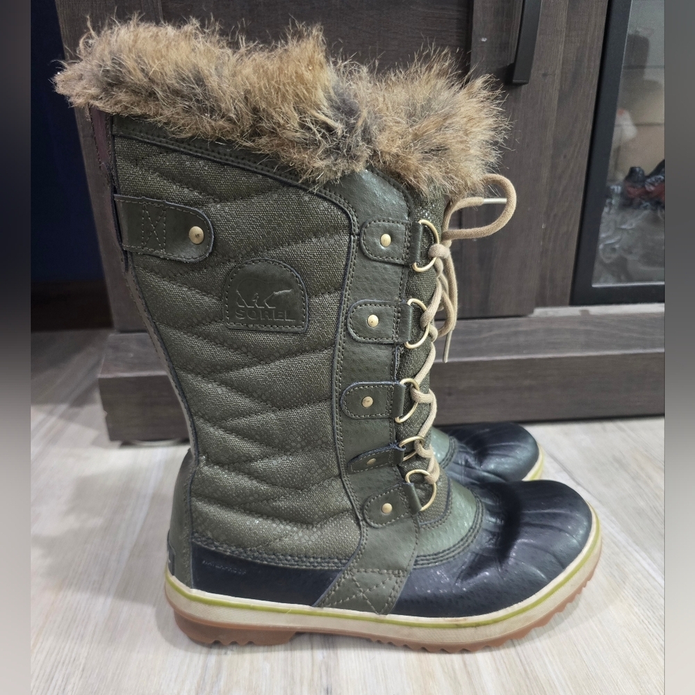 Sorel Women's TOFINO II BOOT Peatmoss/Black NL2333-213 SIZE 8 - Picture 4 of 8